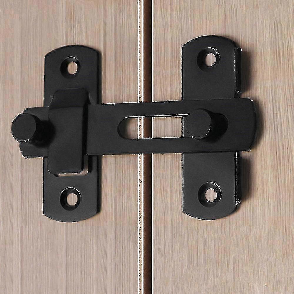 Secure Stainless Steel Door Latch Lock with Flip Bolt Holder for Gates and Safety Applications