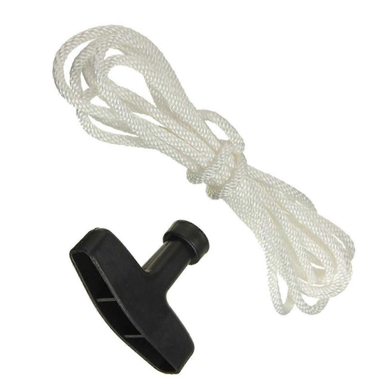 Lawn Mower Pull Starter Handle Rope Recoil Cord Durable Gasoline Engine Accessory for Chainsaws Hedge Trimmers Generators