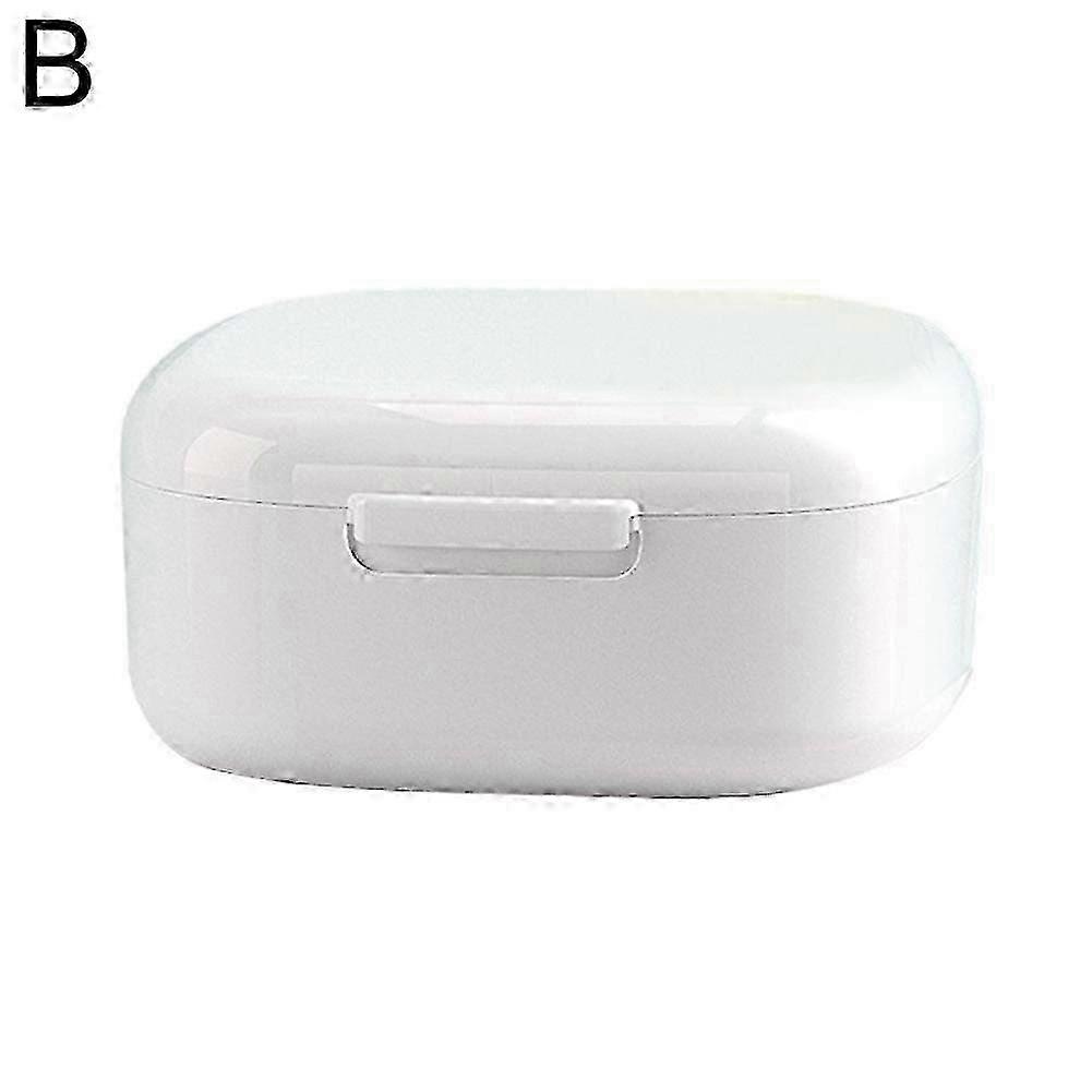 Portable Denture Storage Box for Soaking Cleaning Braces