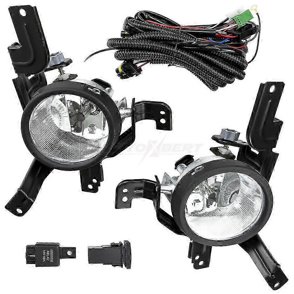 Left & Right Front Bumper Fog Light Assemblies For CR-V CRV 2007 2008 2009