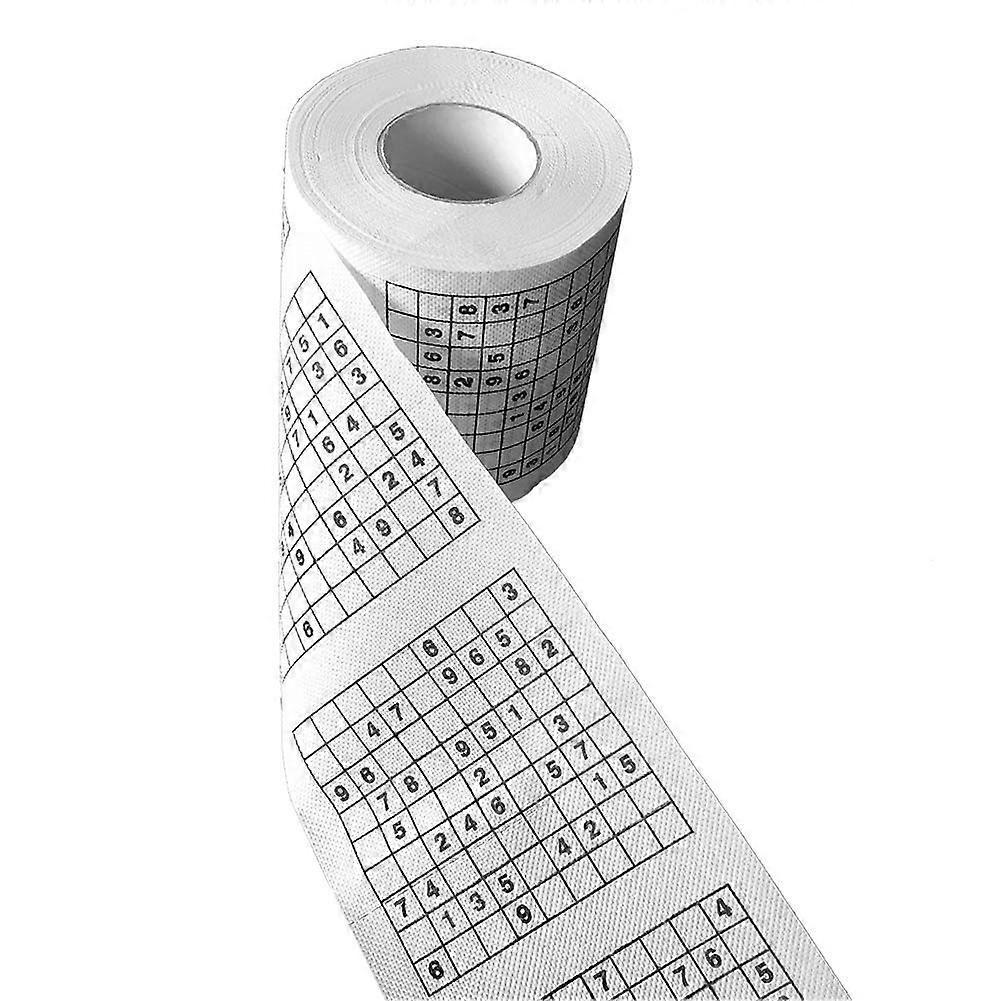 35 rolek papieru toaletowego z wzorem Sudoku, serwetki z pulpy drzewnej do hoteli, restauracji i domów
