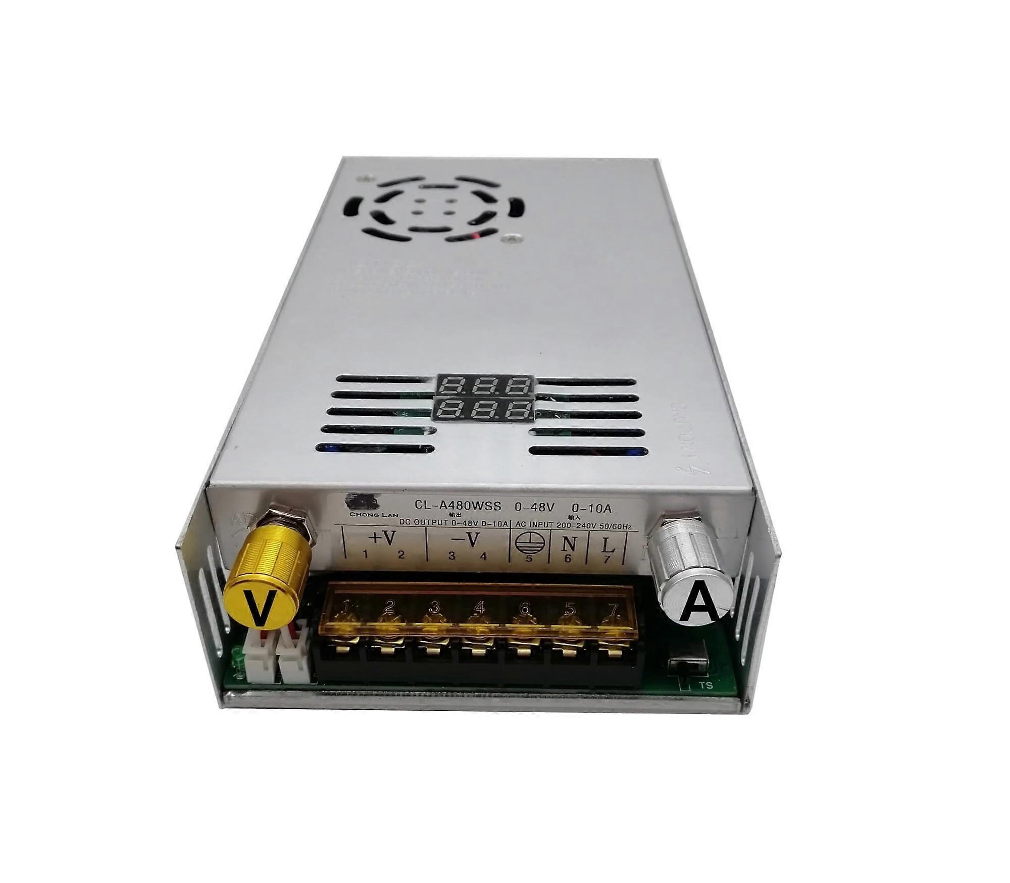 480W Adjustable Switching Power Supply with Digital Display for DC 0-36V 14A Output Compatible with 220V Input