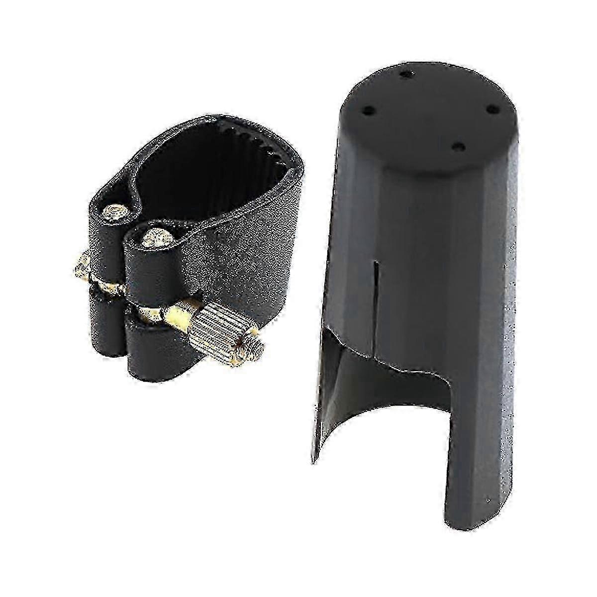 Clarinet Mouthpiece Cap with Ligature Clip Fastener for Woodwind Instruments