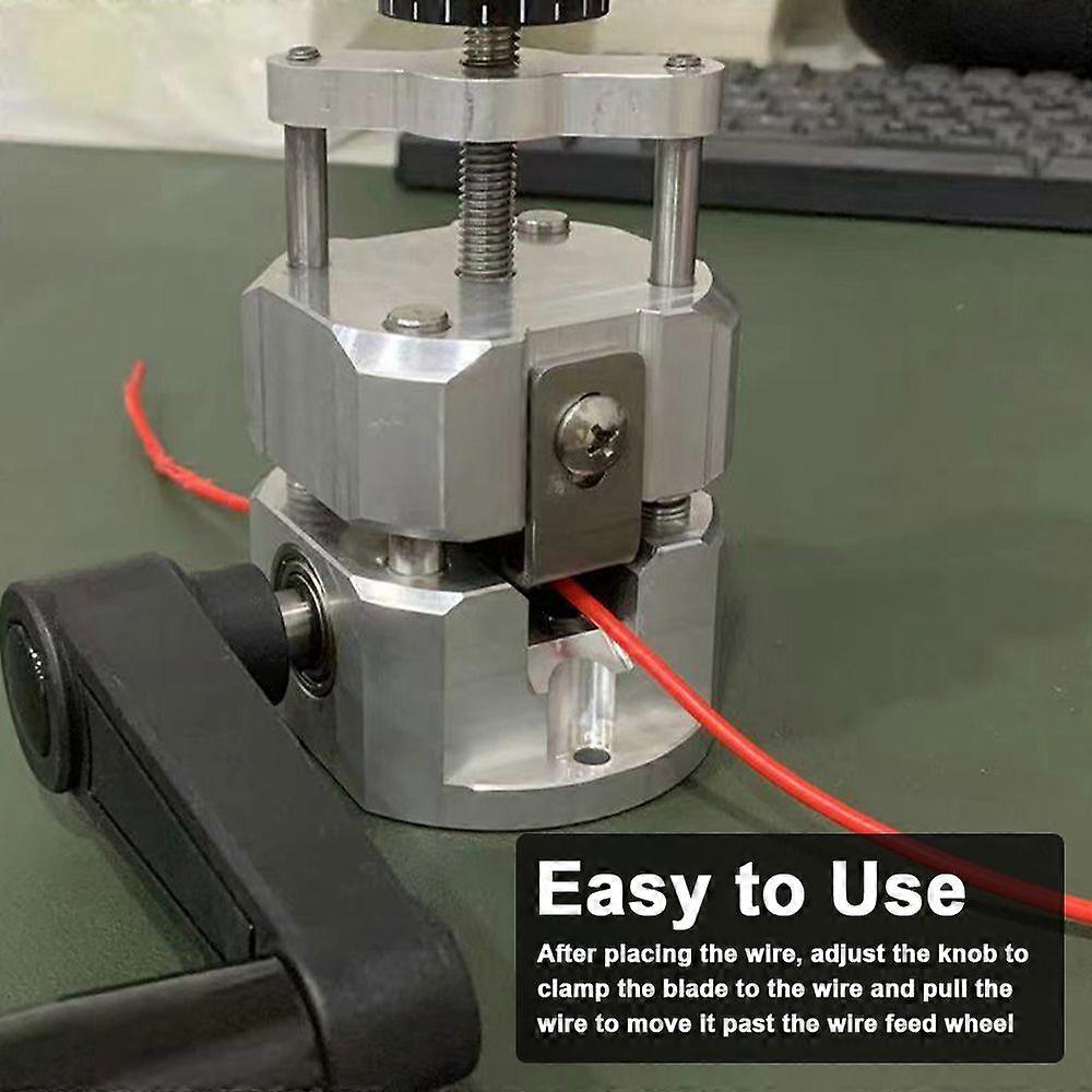 Portable Household Aluminum Alloy Wire Stripper Manual Wire Stripping Tool 2-20mm Cable Electric Peeling Machine with Hand Crank Support Use with Hand