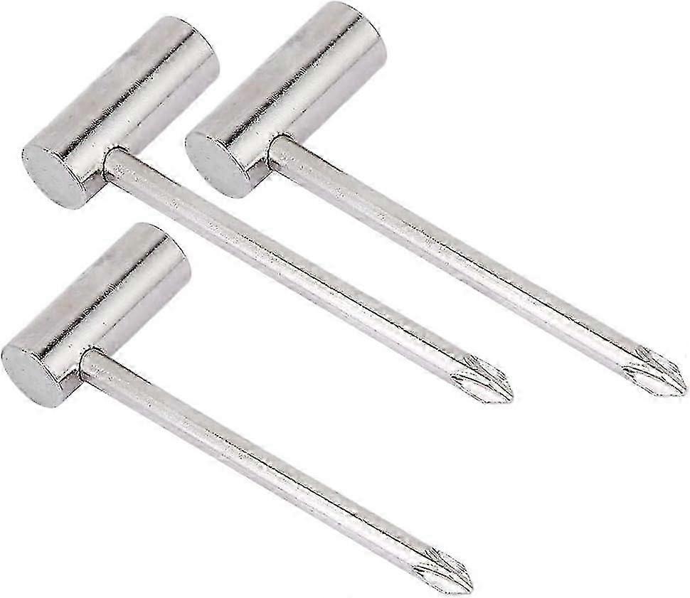 Gitárbeállító kulcs fém hatszögletű csavarkulcs csere és elektromos gitár kis alkatrészek (ezüst) (3db) yu