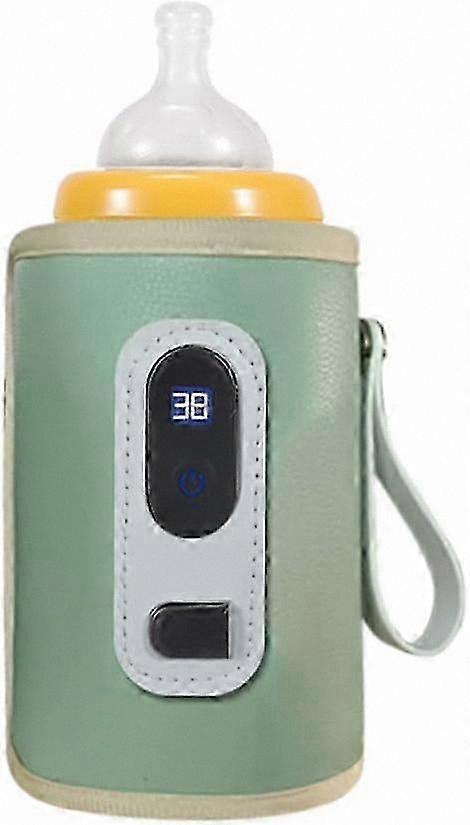 Travel-Friendly Insulated Bottle Warmer with Temperature Control and Indicator for Baby Care