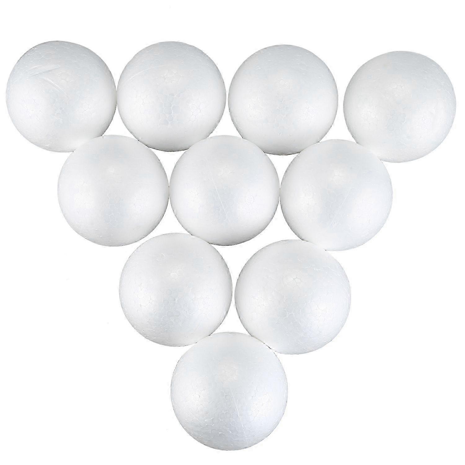 10 x Modelling Craft Polystyrene Foam Ball Sphere 10cm---White