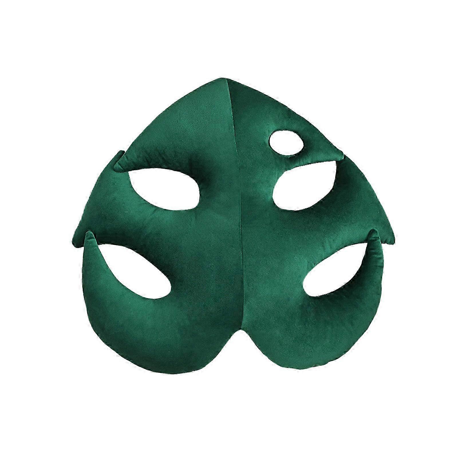 Green Leaf Throw Pillow, Nordic Decor