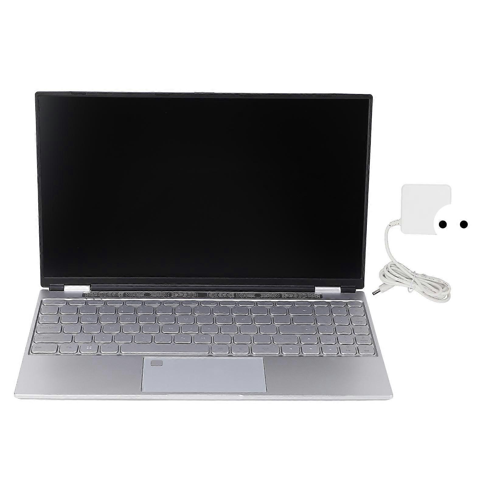 15.6in Laptop 2.4G 5G WiFi Quad Core Quad Thread 1920x1080 180 Degree Flip Laptop Computers with Backlit Keyboard 100240V 16G 256G EU Plug
