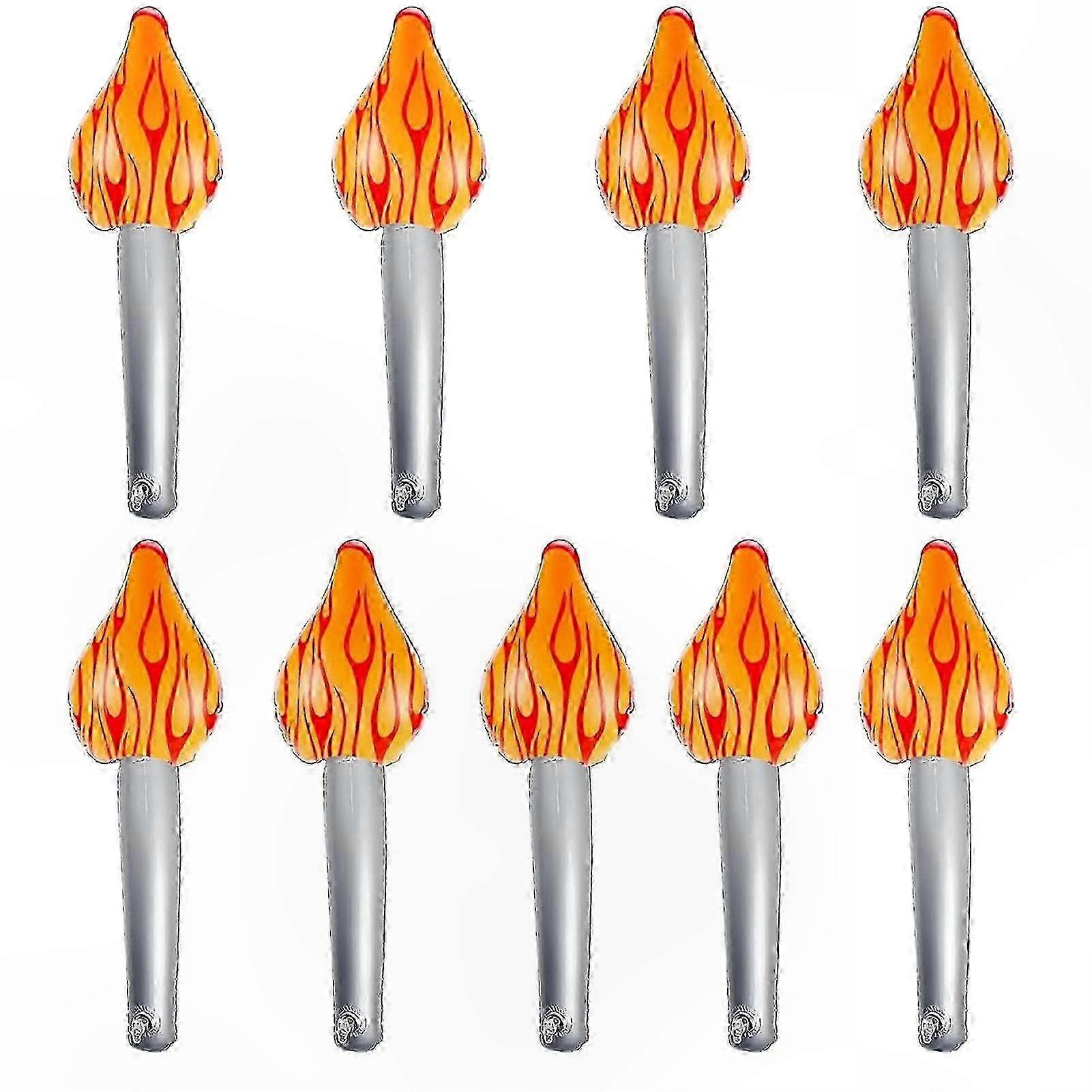 LED Flickering Flame Lanterns Waterproof Inflatable Torches for Cosplay Events and Parties