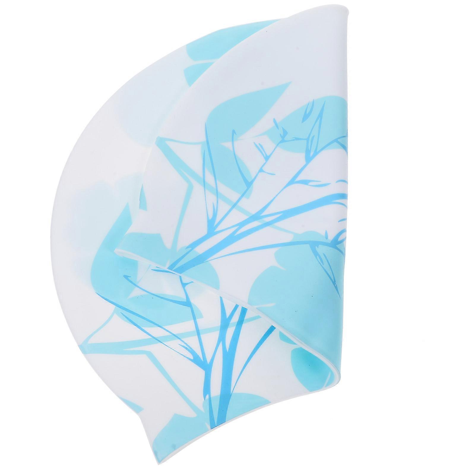 Sun-proof Swimming Cap For Adults Using Silicone White Color 1Pc
