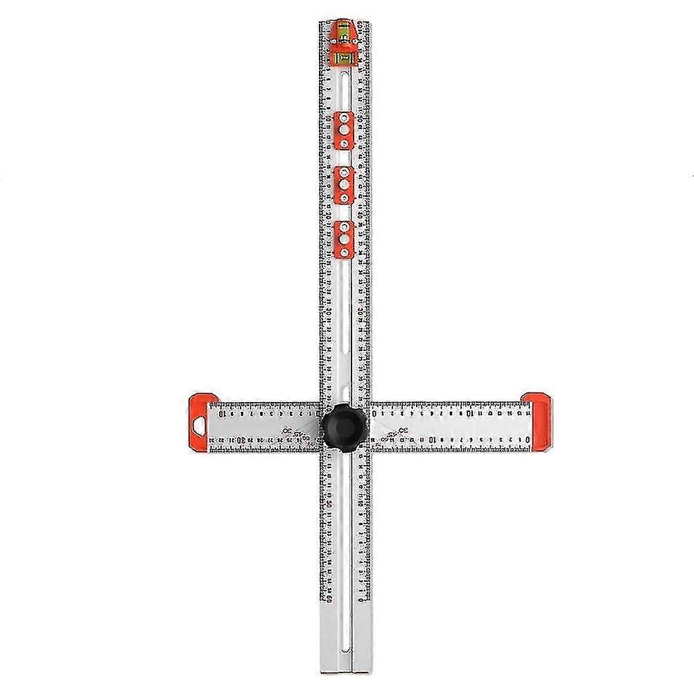 2in1 Drilling Positioning Ruler High Precision Angle Ruler Woodworking Tools