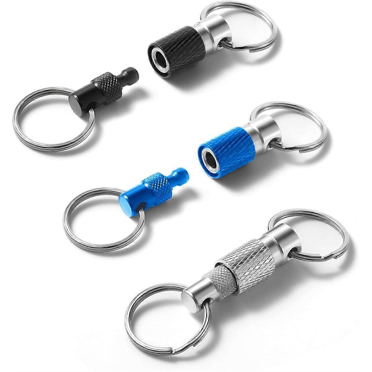 Key Chain Quick Release, 3 Pcs Quick Disconnect Keychain, Detachable Pull Apart Key Ring for Men, Keys, Car Purse Bag