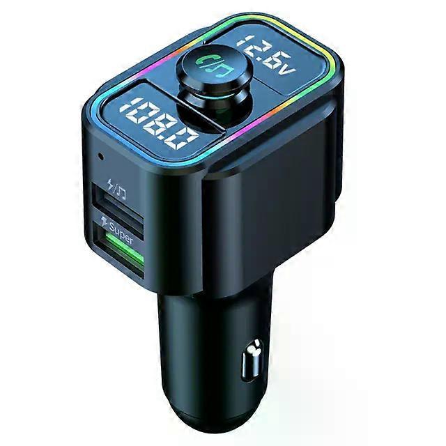 22.5W Super Fast Charge FM Transmitter Bluetooth Car Audio Handsfree Mp3 Player Dual USB Car Charger Bluetooth Adapter