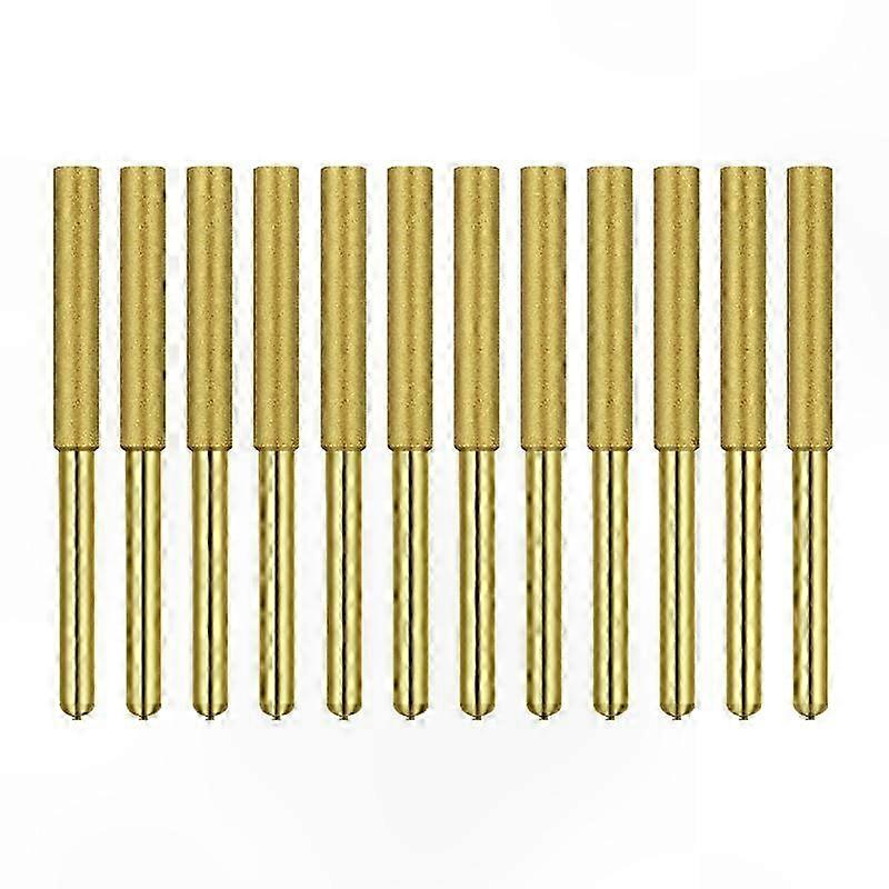 Titanium Coated Diamond Sharpening Tool Set for Chainsaws, Woodworking, and Jewelry Projects - 12 Pieces, 5/32 Inch Size