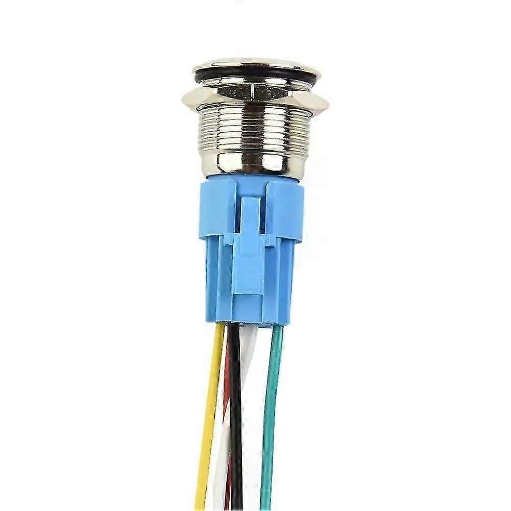 Electrical Equipment Push Button Switch Switch 1 PC 12V-24V 19mm IP65 Latching On Off Self-locking Stainless Steel