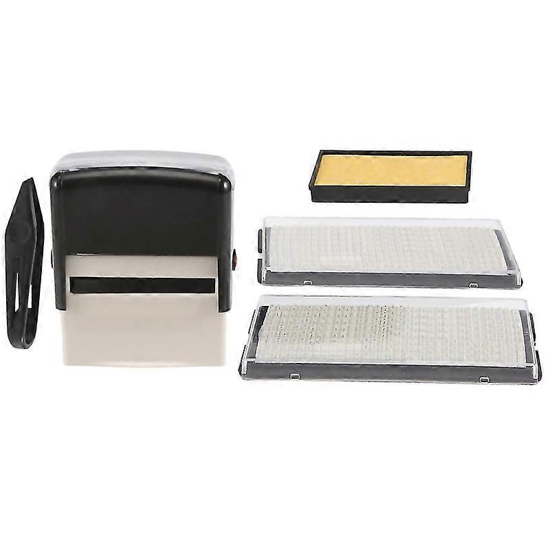For Self Inking Stamp Set Diy Business Name Number Address Printing Rubber Stamp
