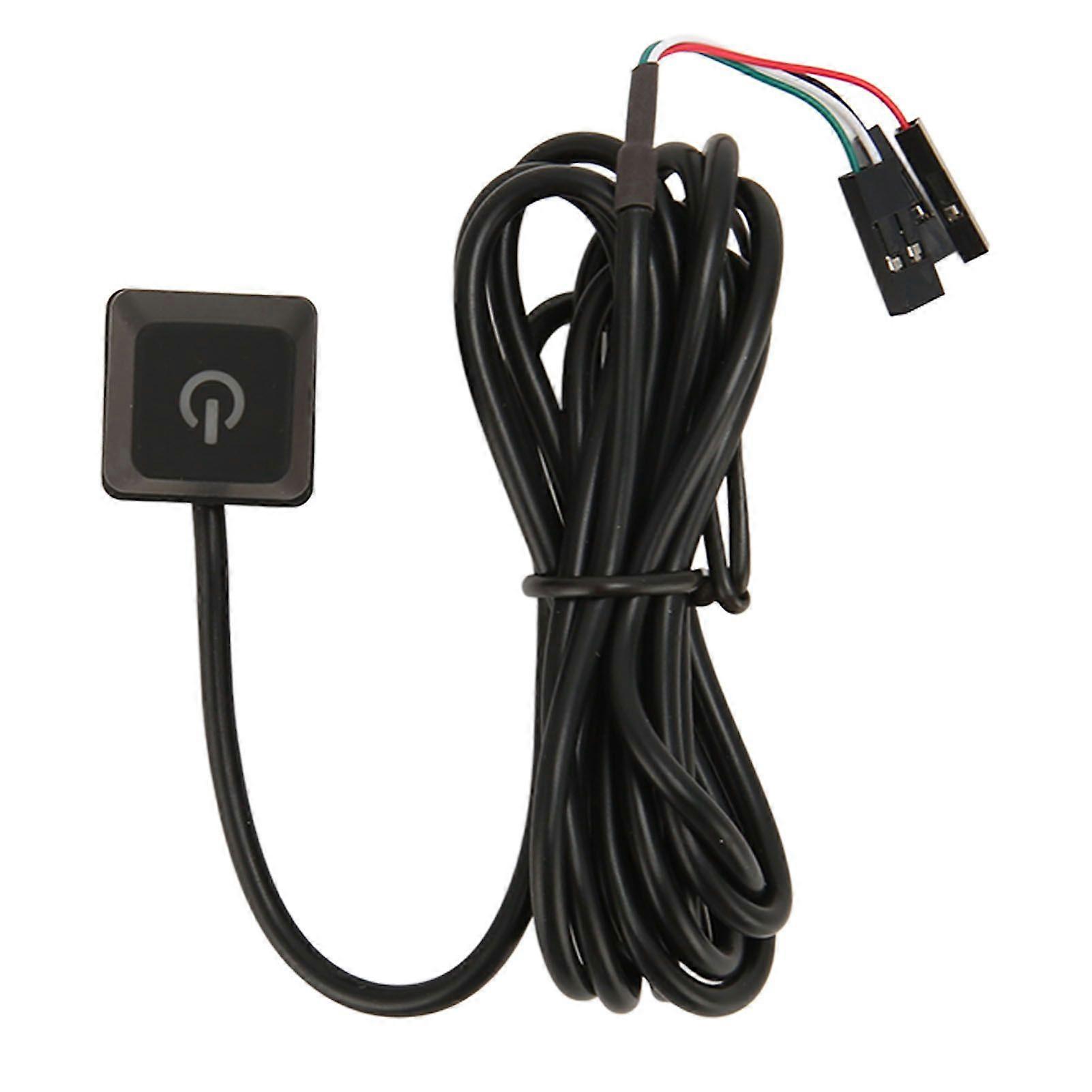 PC Power Button Extension External Flexibility PC Power Switch Power Supply Control Adapter Cable Computer Host Button 1.65meter/5.4ft
