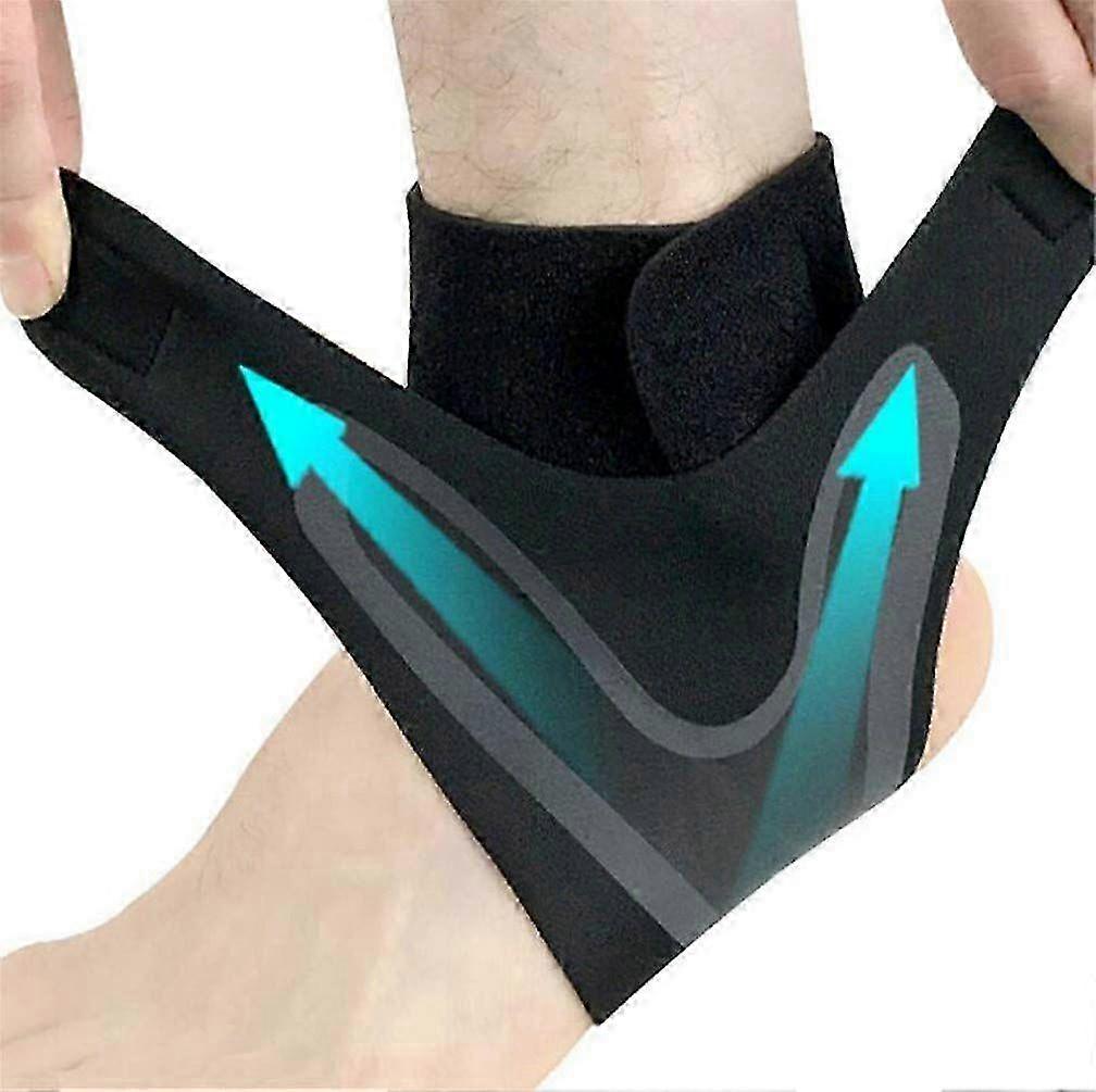 Ankle Brace Support Sleeves, 1 Pair Adjustable Elastic Sports Ankle Brace Sleeves, Ankle Fixation Bandage for Relieve Pain Exercise Arthritis Me