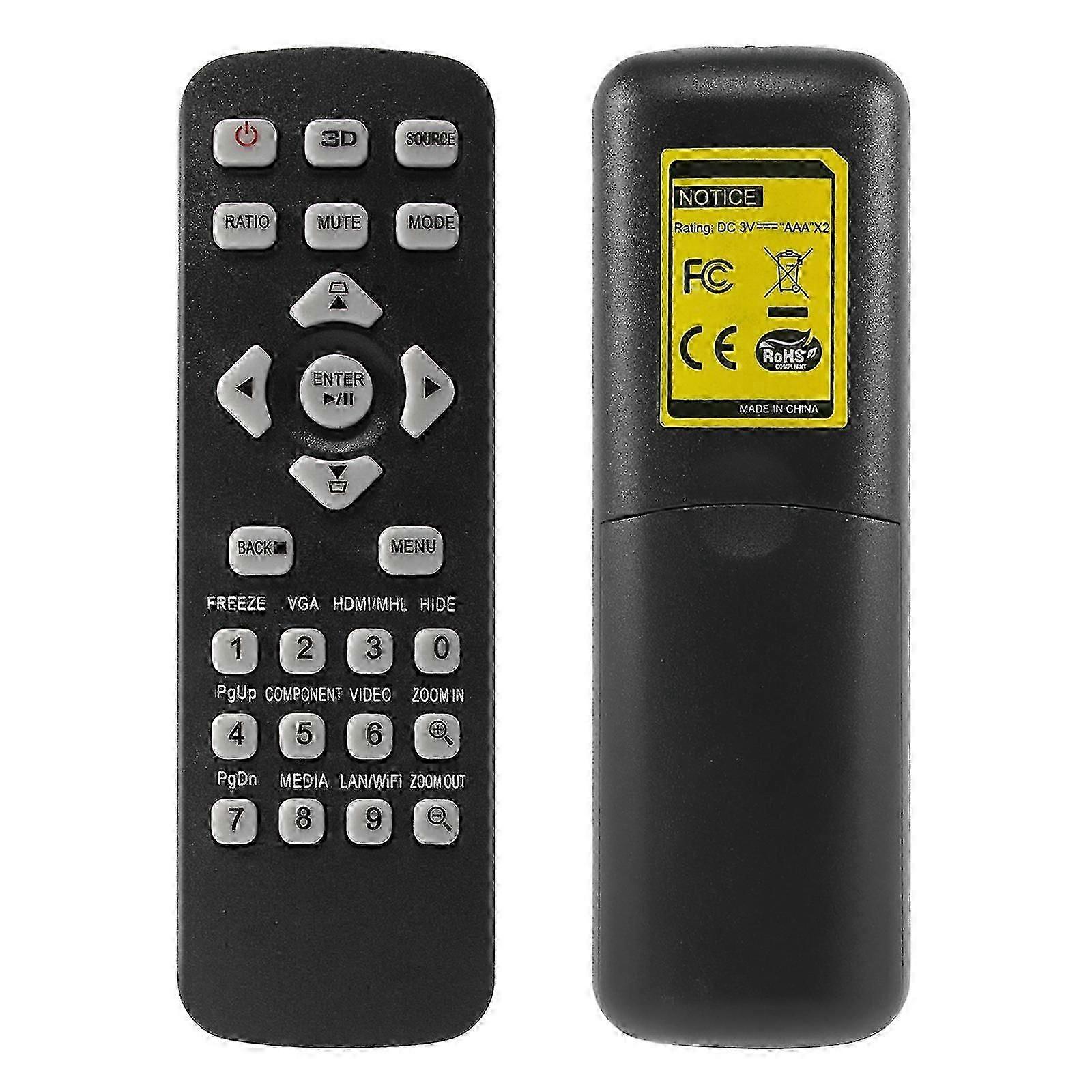 Acer Projector Remote Control T-2501 for X1123H X118 X118AH X118H X1223H X128H X1323WH X138WH X168H 3D Models-2025