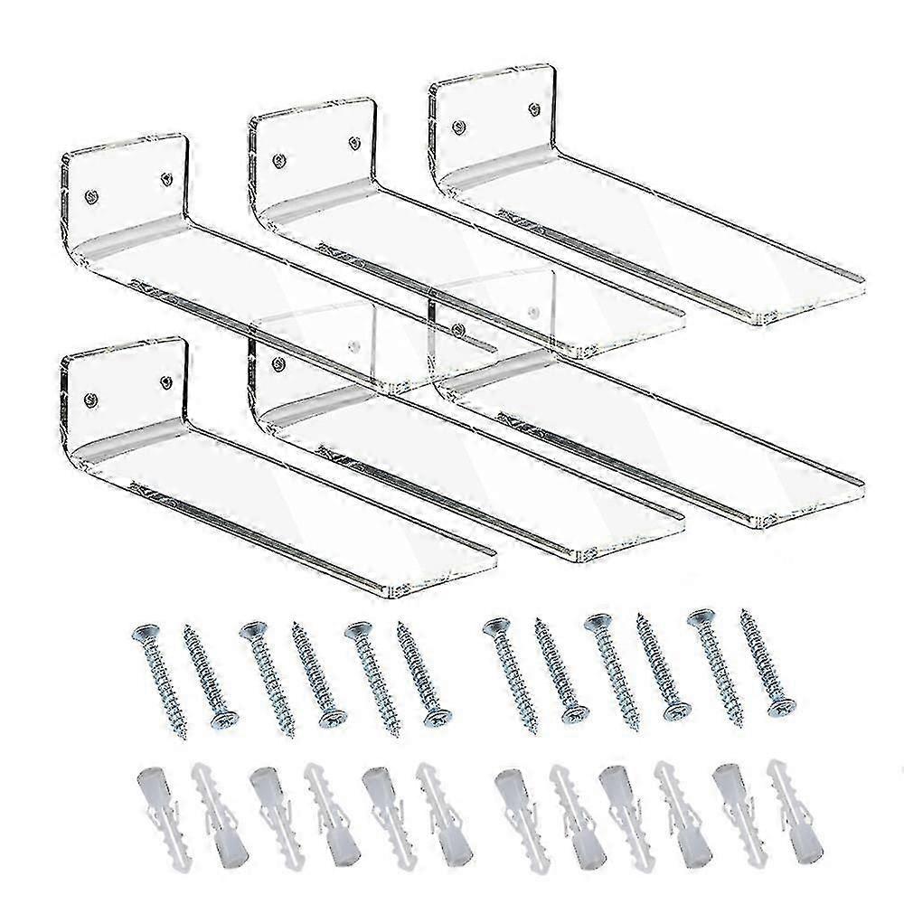 6 Pack Acryl Floating Sneaker Regale Clear Schuh Display Stand Room Decor For Display Sammlerstück