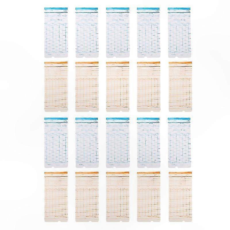100 Sheets of Time Cards for Efficient Work Tracking
