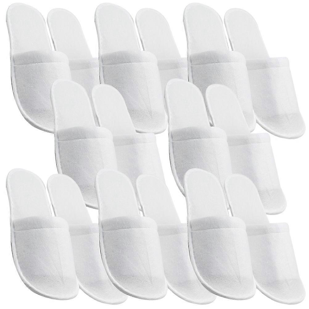 Nonslip Disposable Slippers for Hotel Use 8Pairs Soft Fabric Spa Slippers
