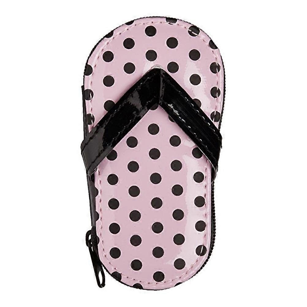Pedicure Set Pink Dots Slipper for Nail 4-Piece Tool Kit
