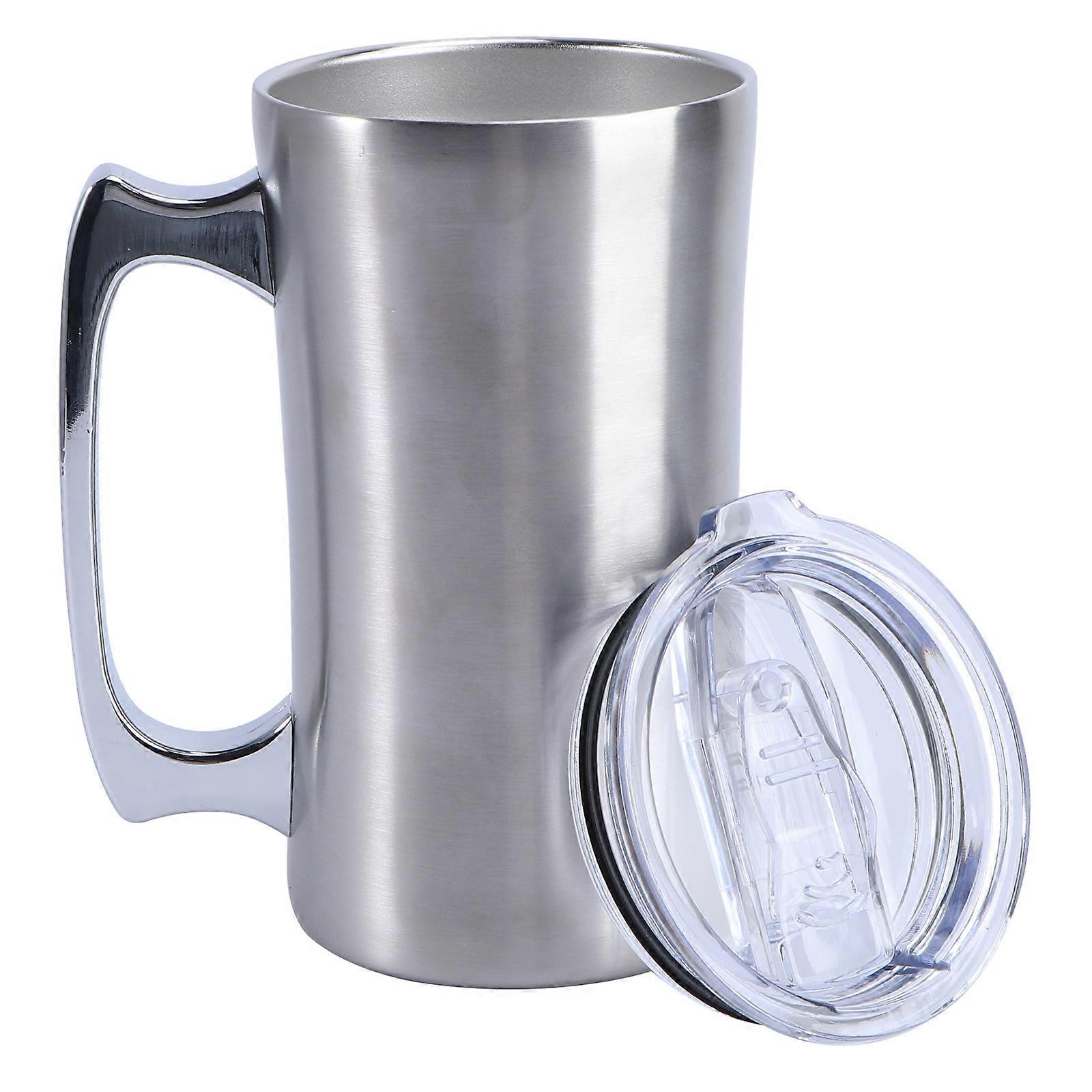 Large Capacity Cup Stainless Steel Double-Layer Vacuum Insulation 560ml Silver