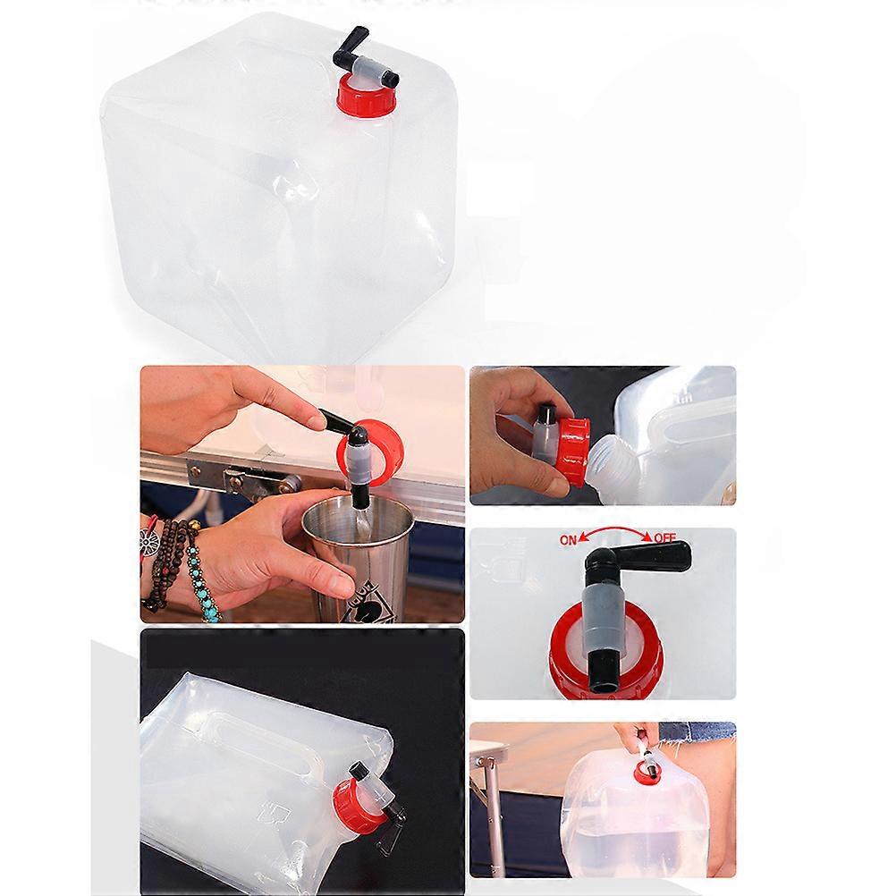 Outdoors Water Container Foldable Bucket for Water 10L Portable Carrier