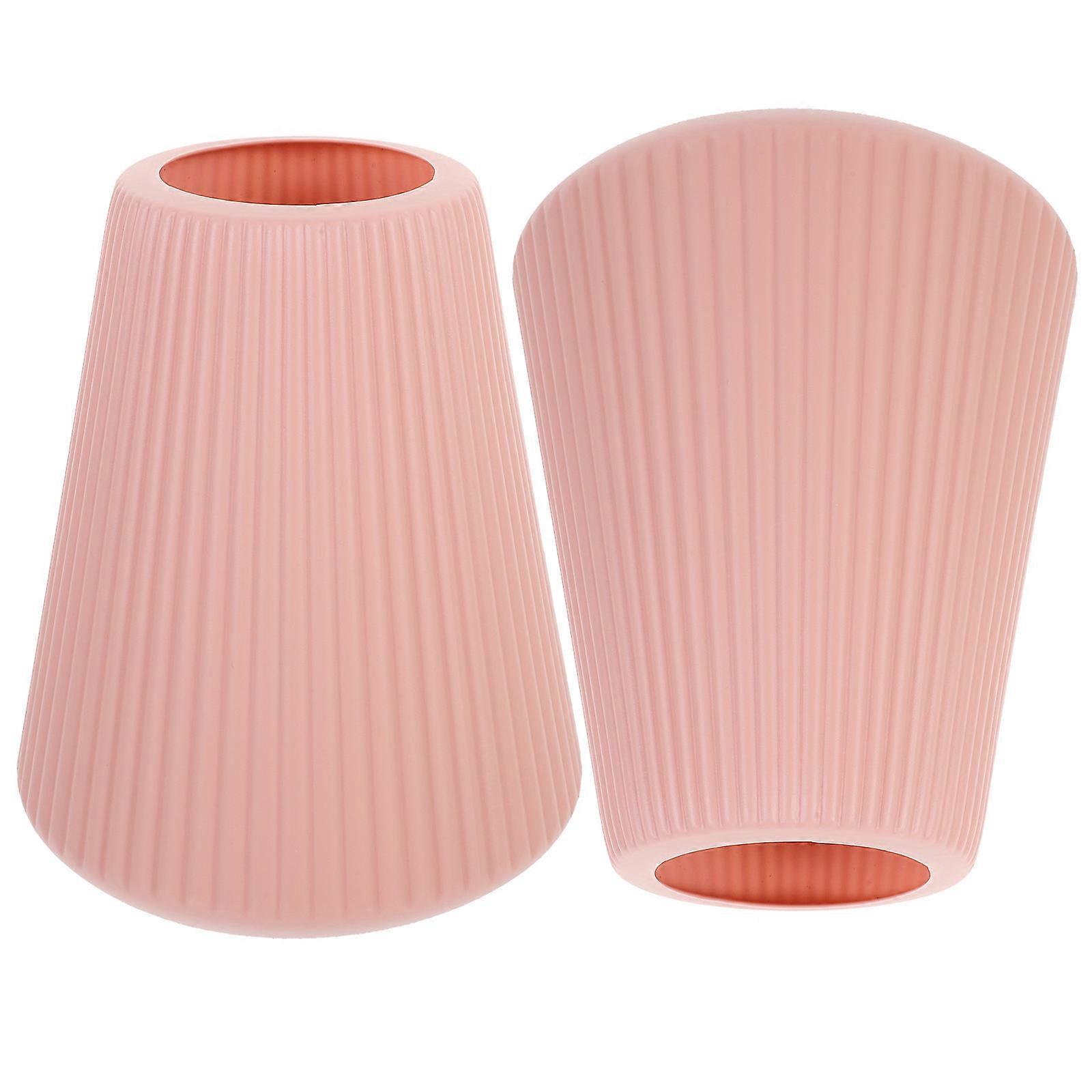 Plastic Flower Arrangement Vases Dry and Wet Floral Containers 2Pcs