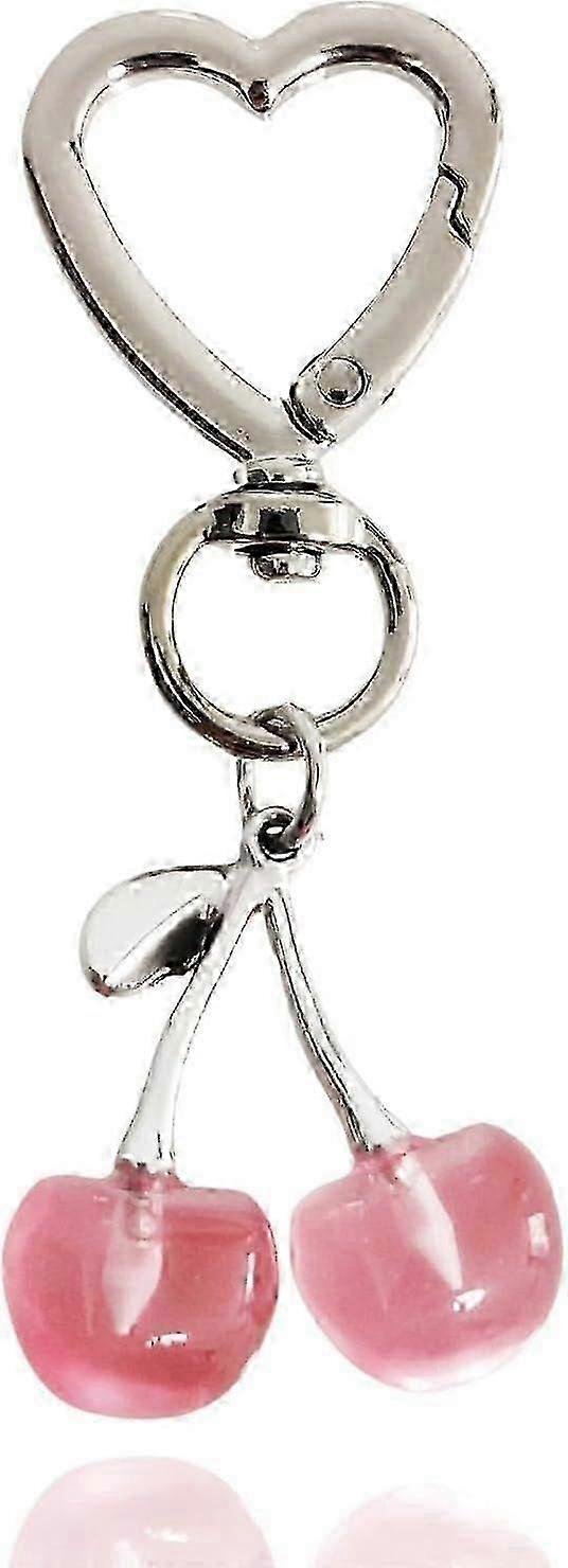Cute Strawberry Cherry Keychain
