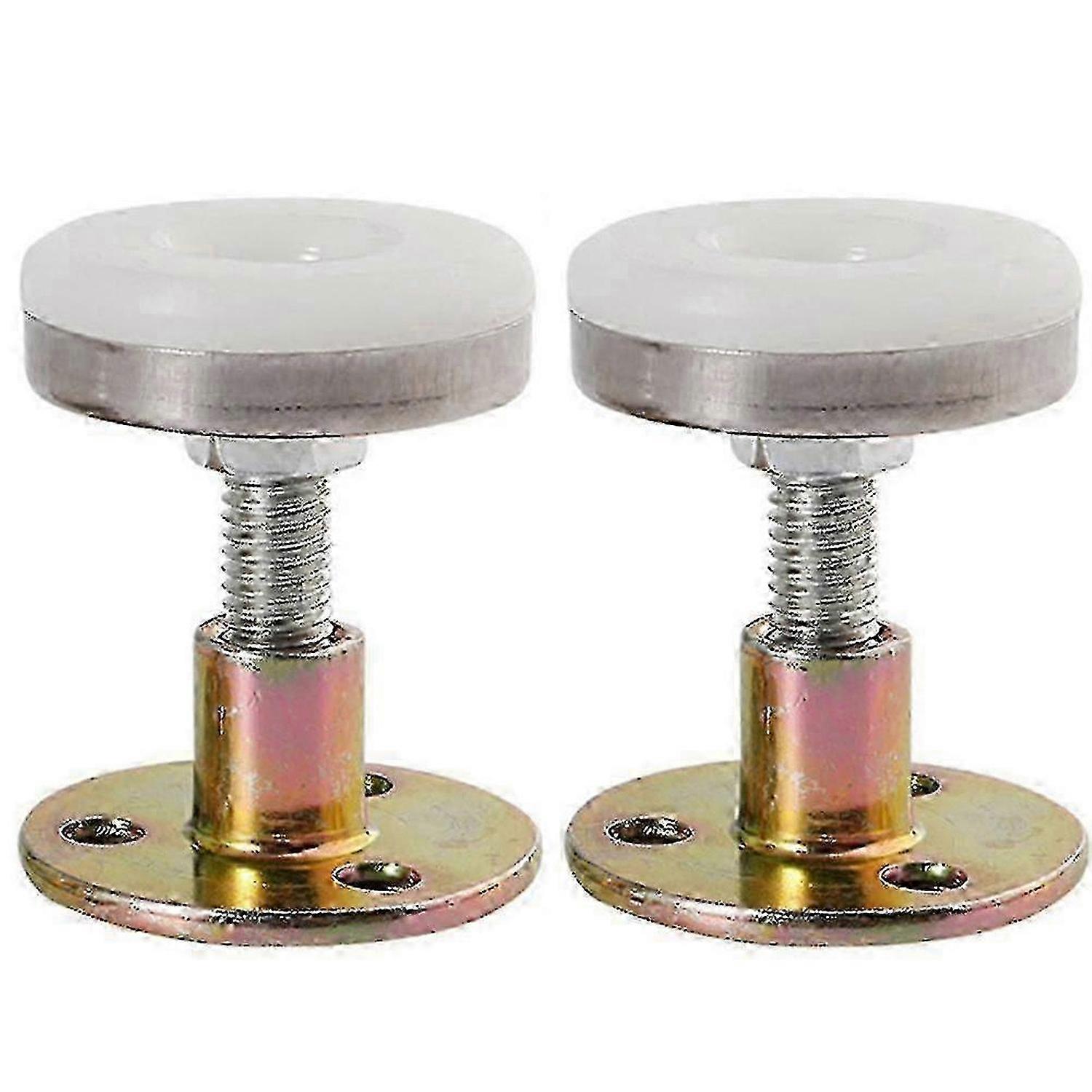 Naievear 2pcs Adjustable Threaded Anti-shake Bed Frame Telescopic Room Wall Support Tool