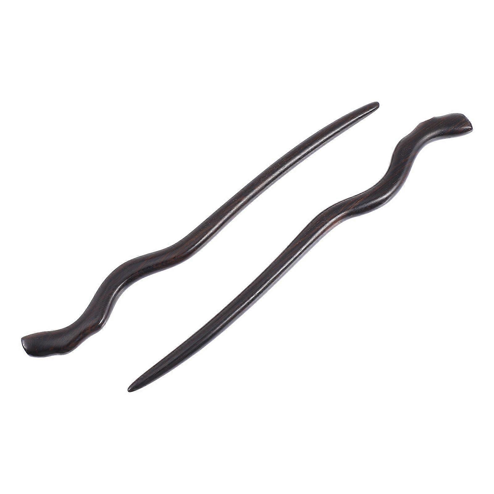 Lot de 2 épingles à cheveux orientales anciennes, style Hanfu, style vintage