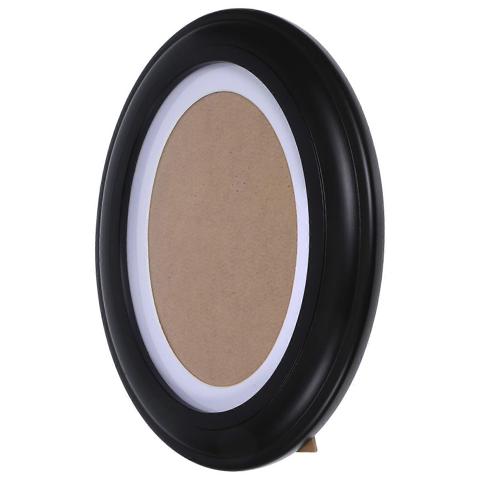 Wooden Picture Frame Oval Shape for Decoration 3Pcs Photo Display Frames