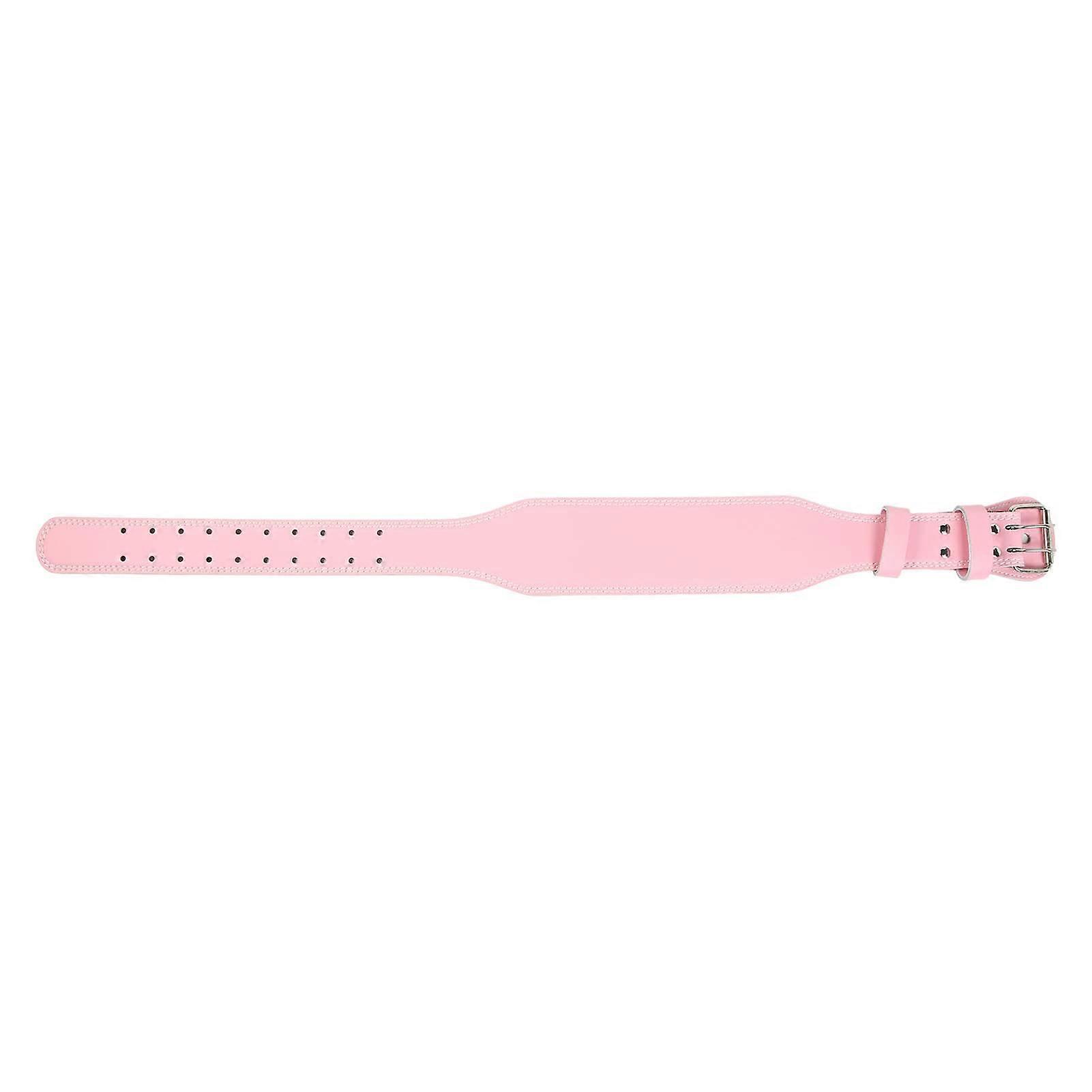 Weight Lifting Breathable Cowhide Support Belt Pink Waist For Fitness Squats Workout Belt