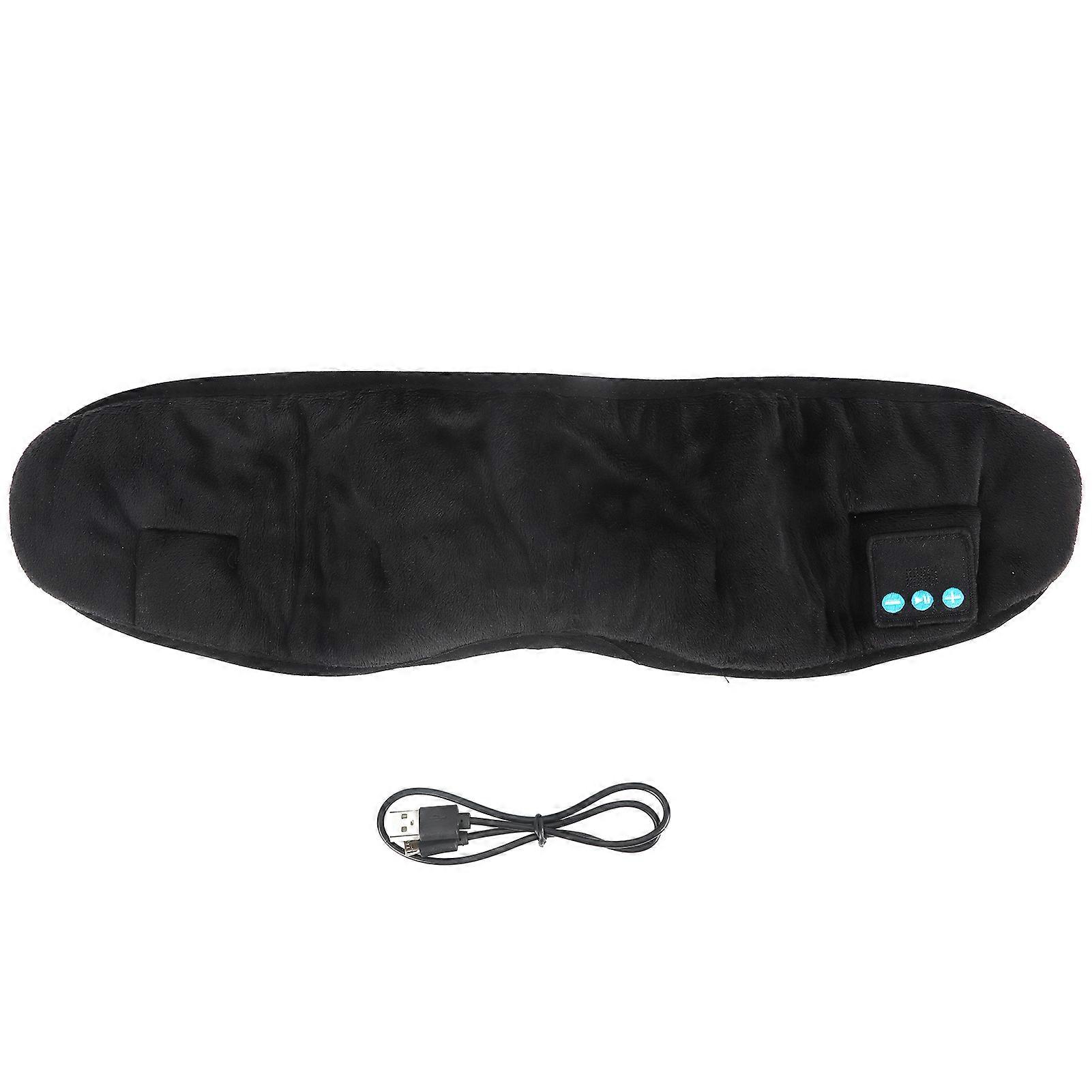 Office Lunch Break Sleep Bluetooth Eye Patch Wireless Music Afternoon Nap Patch Black