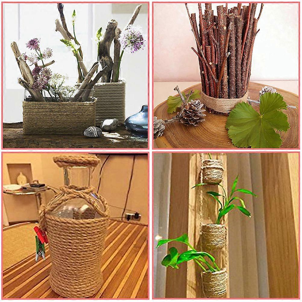 Wrapping Twine 2 Rolls of 3 Strands Jute Rope for Use