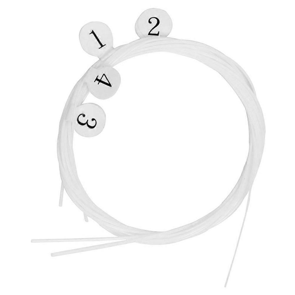 Ukulele Nylon String 4Pcs Set for Instrument Replacement and Repair Use