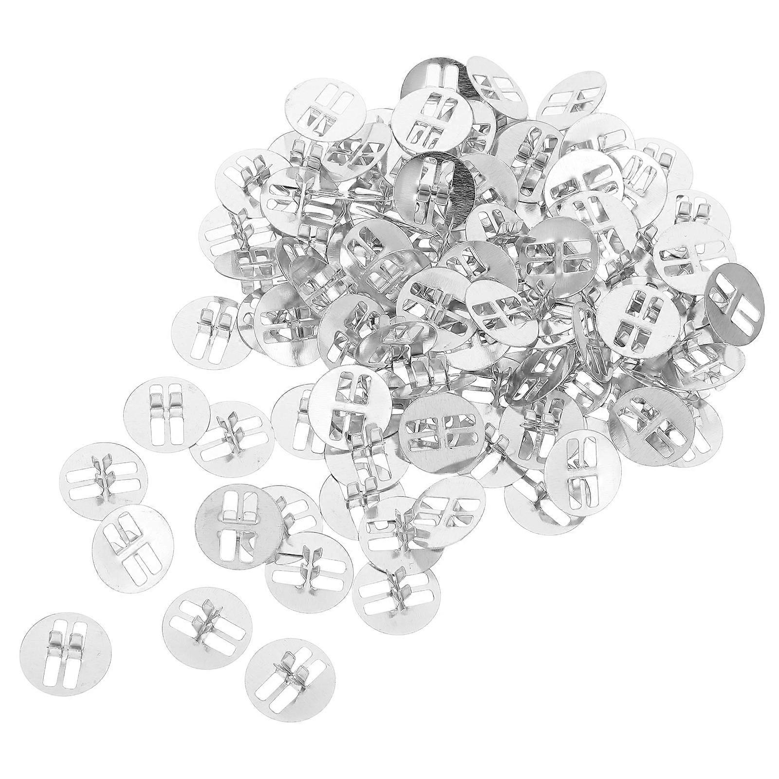Metal Wick Clips for Candle Making 400Pcs Iron Base Holders Stable Burning