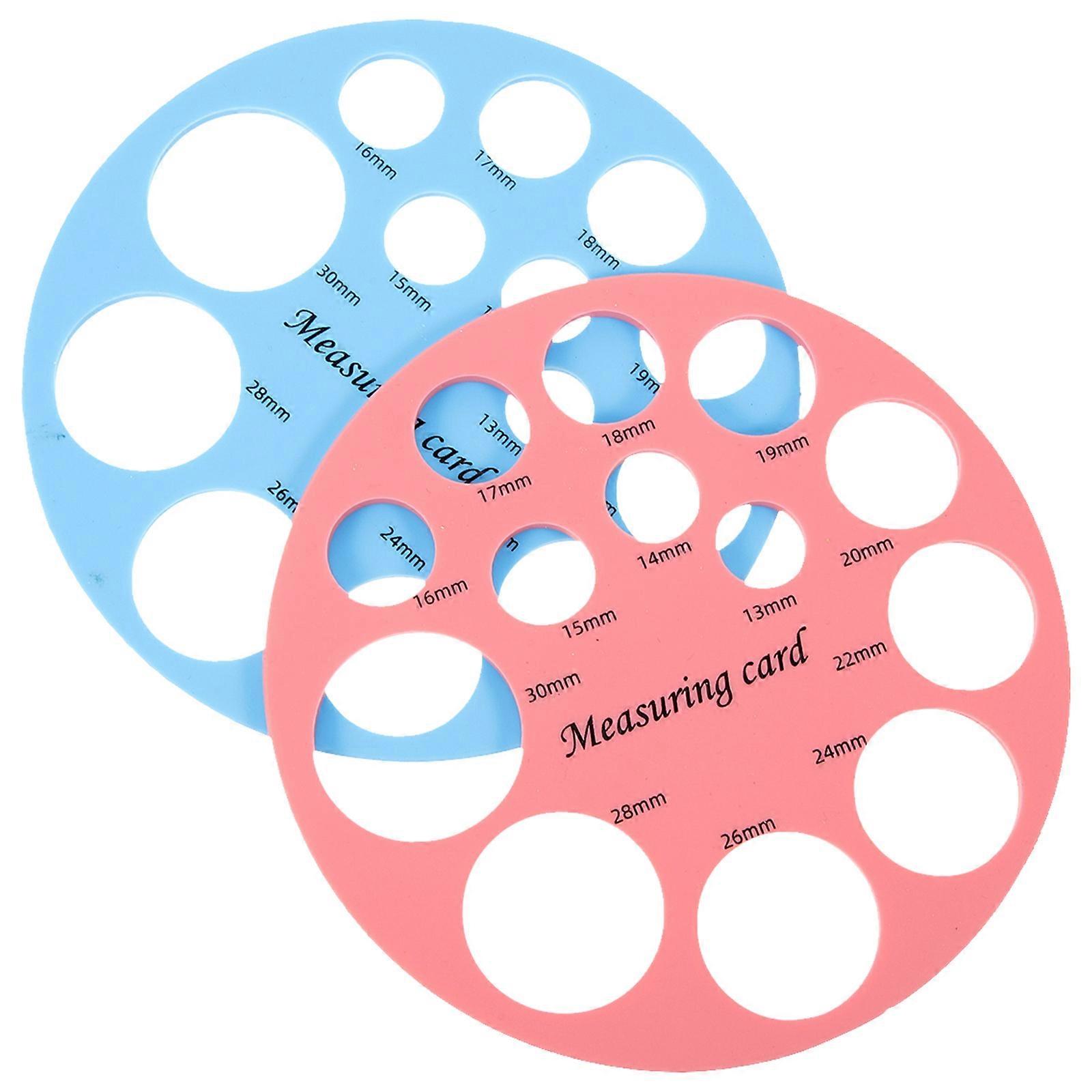 6Pcs Silicone Nipple Measuring Rulers Flange Size Measure Tool with Colors