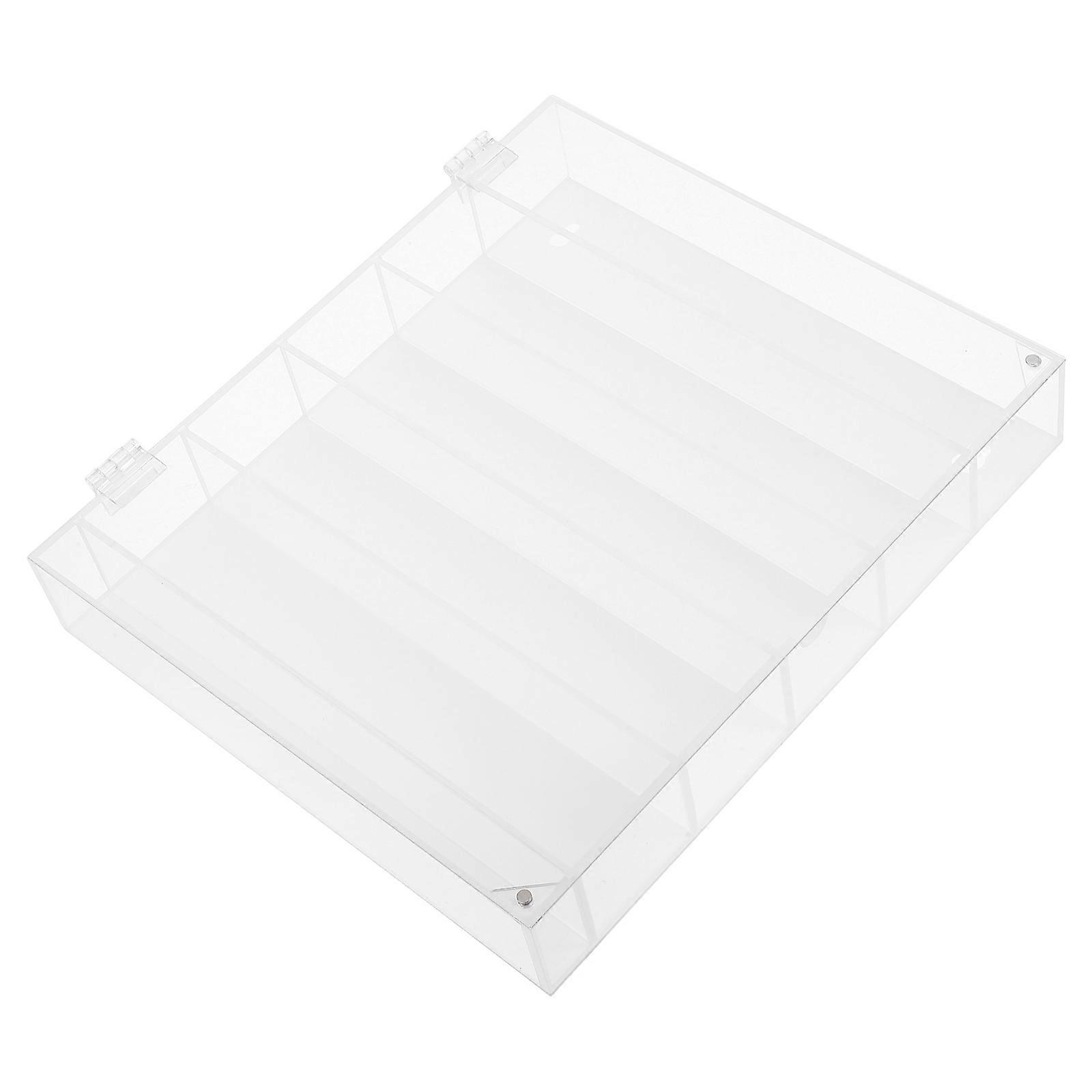 Car Toy Organizer with 2Pcs Transparent Display Case for Toy Cars Storage