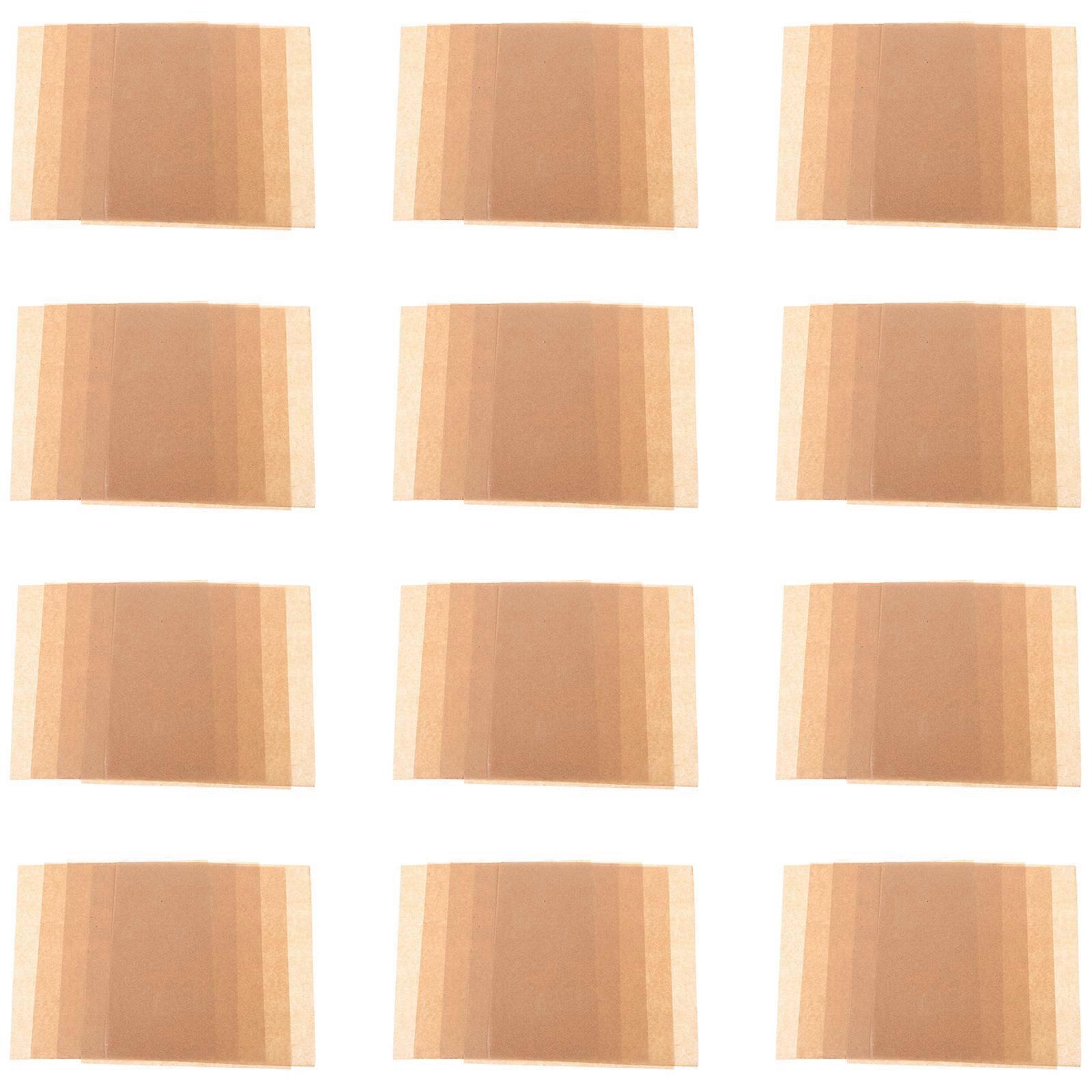 Disposable Paper Liner 500Pcs Oil Absorbing For Fried Food Yellow Prevent Sticking Easy Clean-up