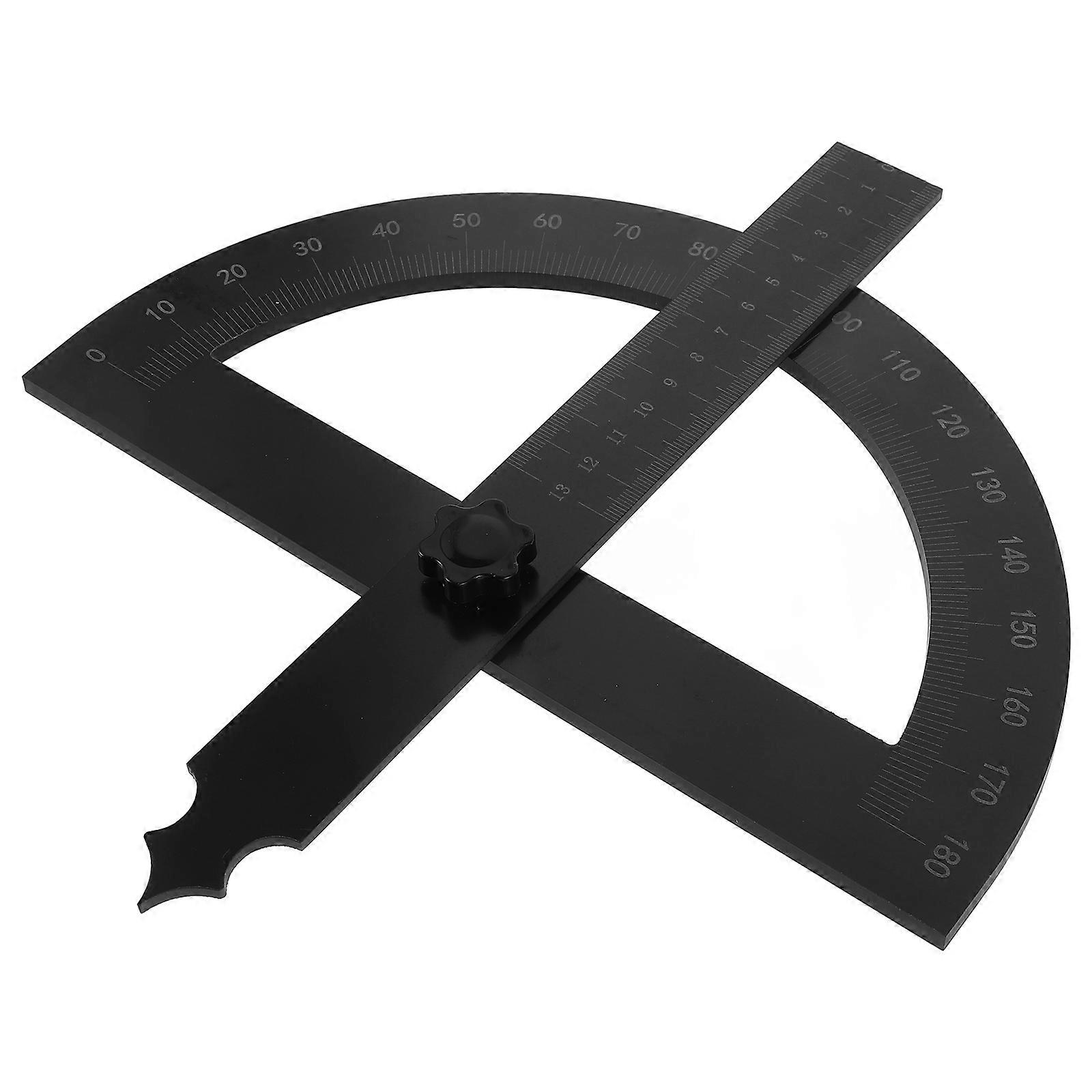 3Pcs Circular Saw Guide Protractor For Woodworking Angle Measurement Ruler With Black Color And Semicircular Shape