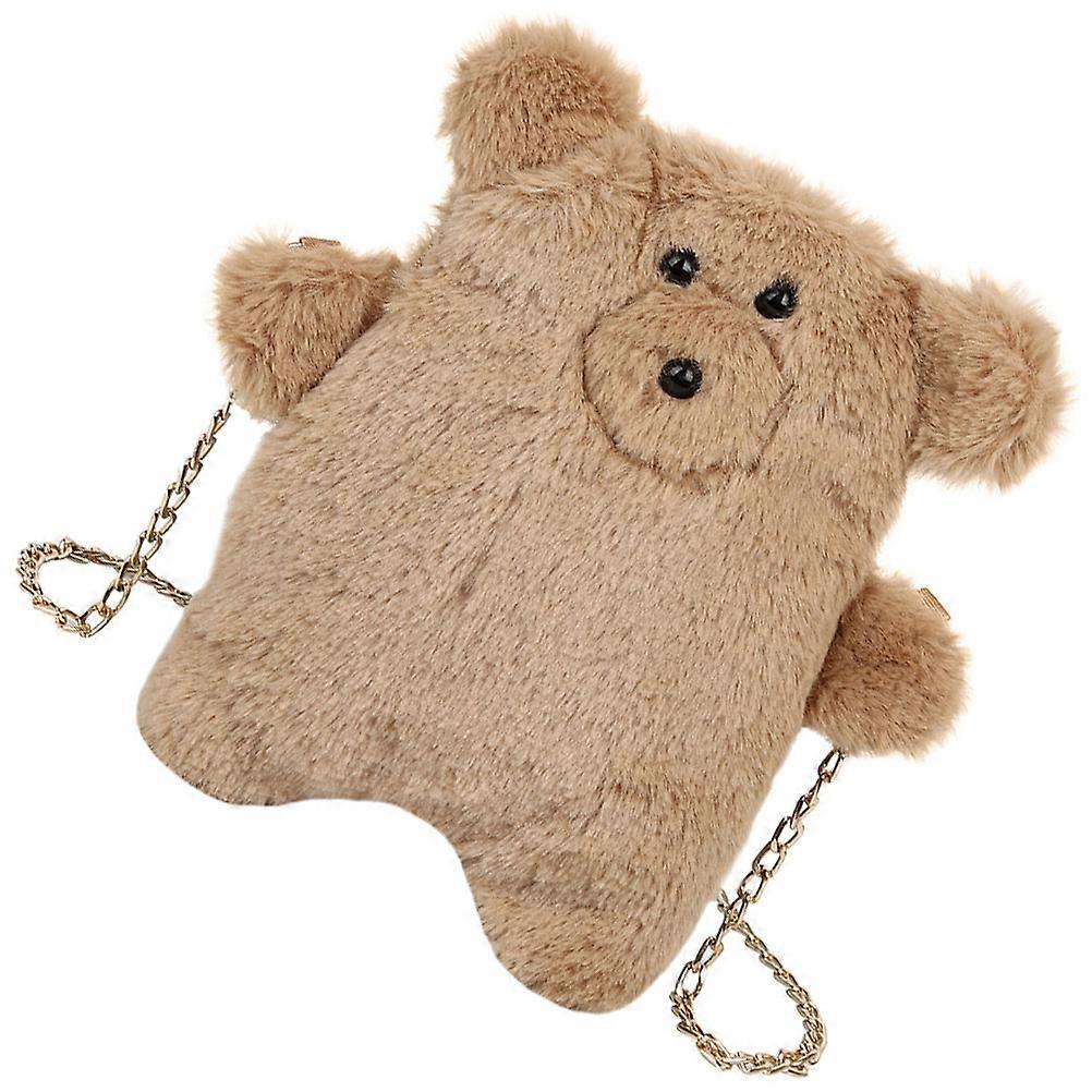 Bear Plush Bag Crossbody Bag for Storage Use 1Pcs Soft Material