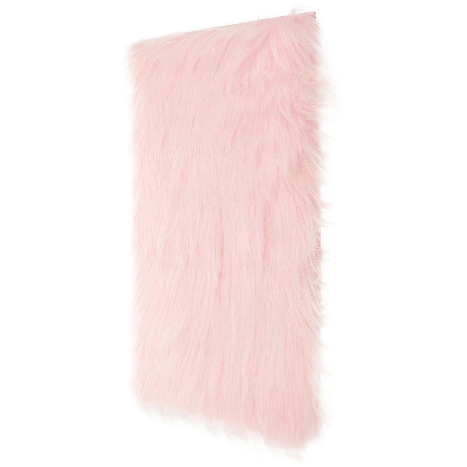 2Pcs Nail Art Fluffy Cushion Display Background Rug for Photography Pink
