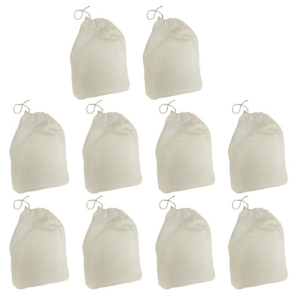 Strainer Filter Bag Cotton Drawstring Bag for Home Use 20Pcs Pack