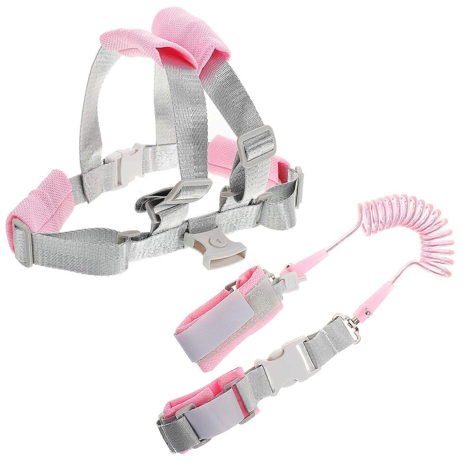 Child Leashes for Toddlers Safety Harness with Anti Lost Spring Rope 2Pcs