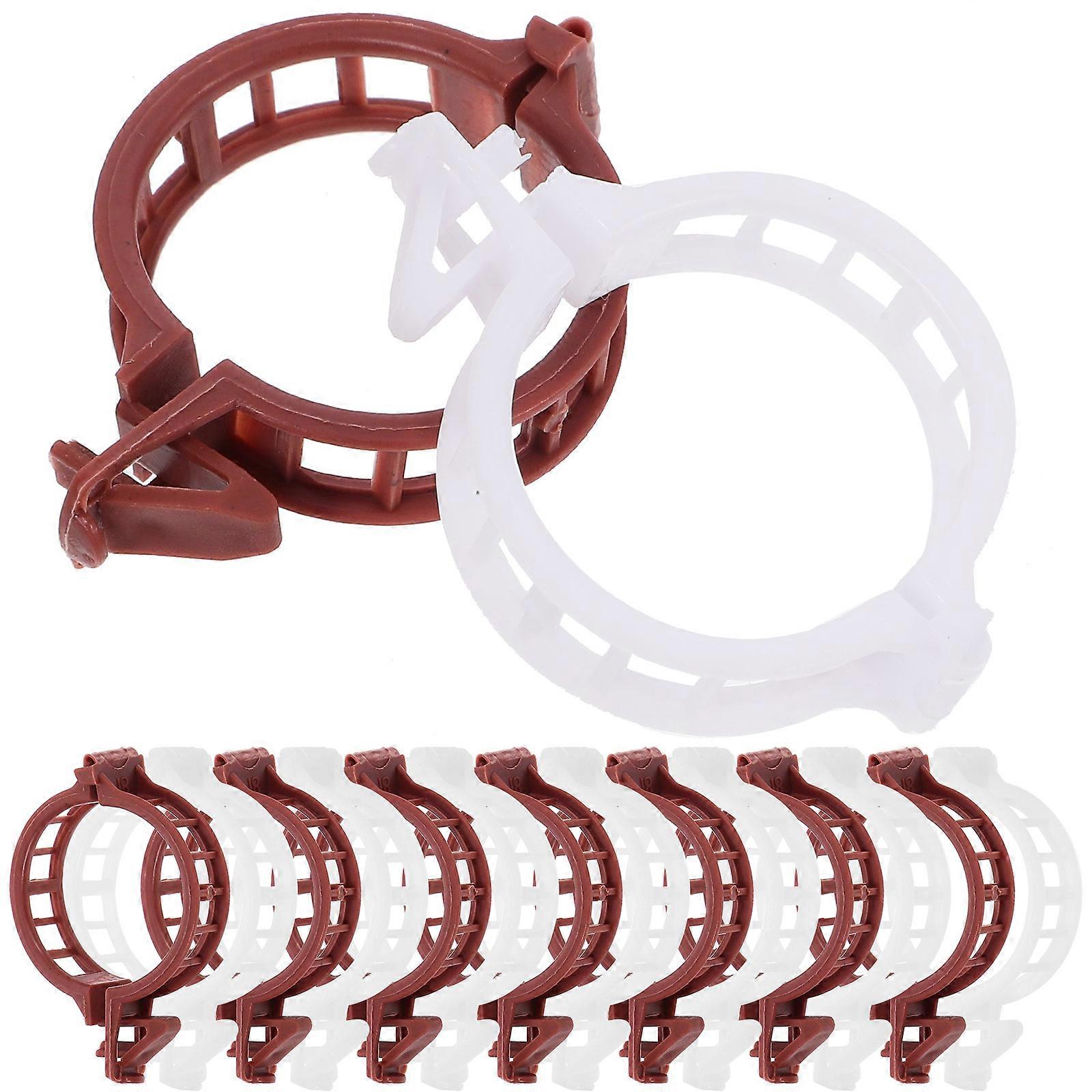 Vine Support Clips Strong Clip for Fixation 400Pcs Brown White