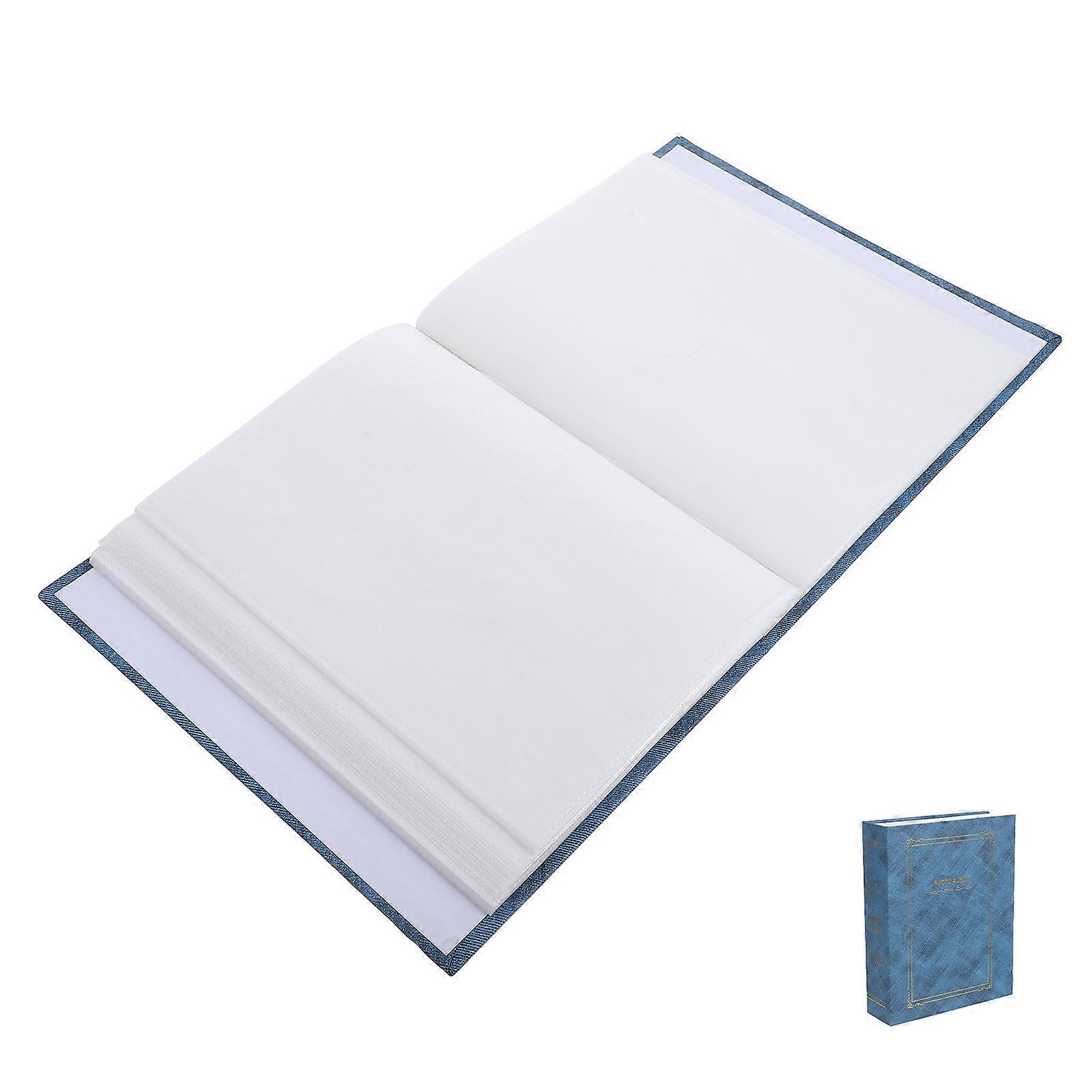 Creative Blue Photo Album for Anniversaries with 2Pcs Insert Pockets
